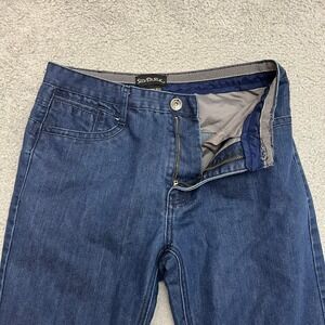 Silver Silk Jeans Mens 34x32 Blue Excellent Modern Fit Straight Leg Denim